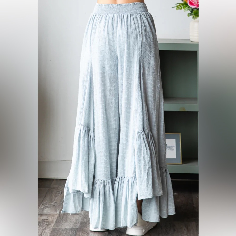 Oli & Hali Light Blue Wide-Leg Pants NWOT. Never worn. - Picture 3 of 4